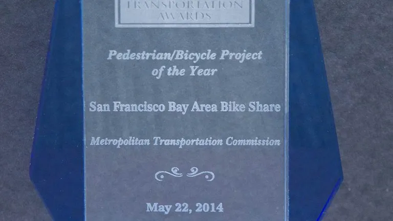 Bay Area Bike Share is one of five MTC-sponsored projects that picked up CTF awards this year. 