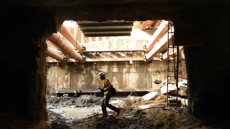 Yerba Buena / Moscone Station Central Subway construction