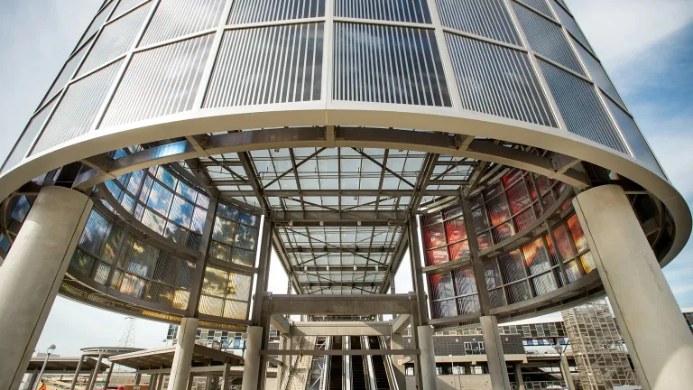 The Warm Springs BART Station Rotunda will welcome passengers at the entrance to the station.