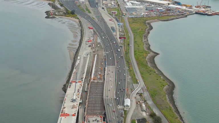 Final Deck Section of New Bay Bridge Placed