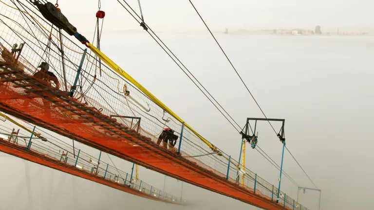 Martin Chandrawinata wore both the engineer's and photographer's hats at the East Span construction site. 