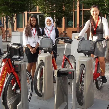 Girls in the Transportation YOU program in Washington, D.C.