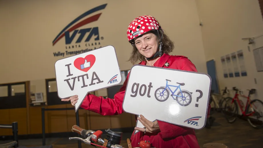 Valley Transportation Authority celebrating BTWD in 2015.