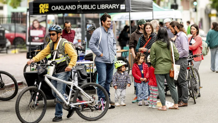 Bike Happy Hour in Oakland on Bike to Work Day.