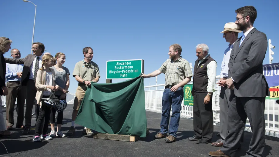 Bay Bridge Bike/Ped path sign unveiling