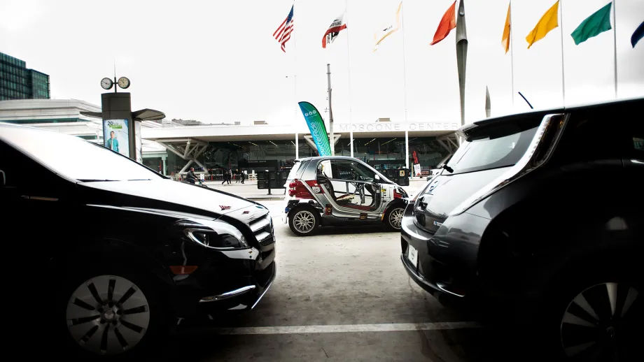 group of electric cars