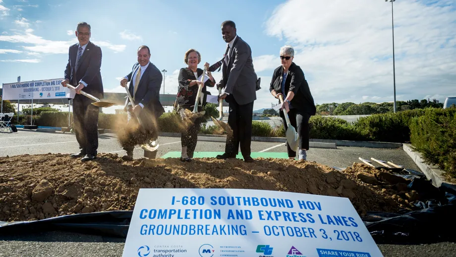 Groundbreaking for I-680 Southbound Express Lanes