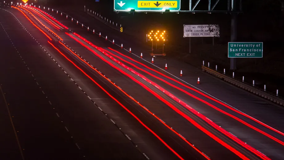 Traffic controlled lane closures off of Crow Canyon Rd. on I-680
