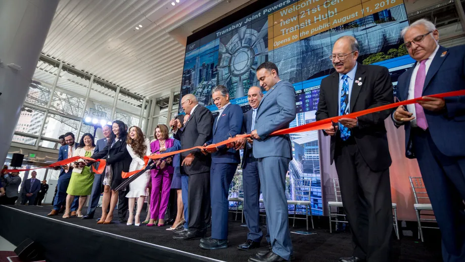 Salesforce Transit Center Ribbon Cutting