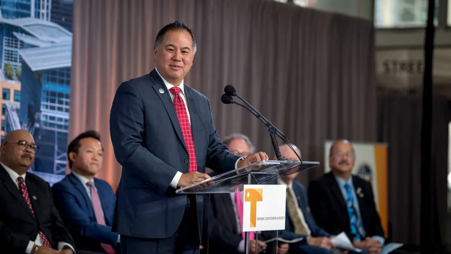 Salesforce Transit Center Ribbon Cutting
