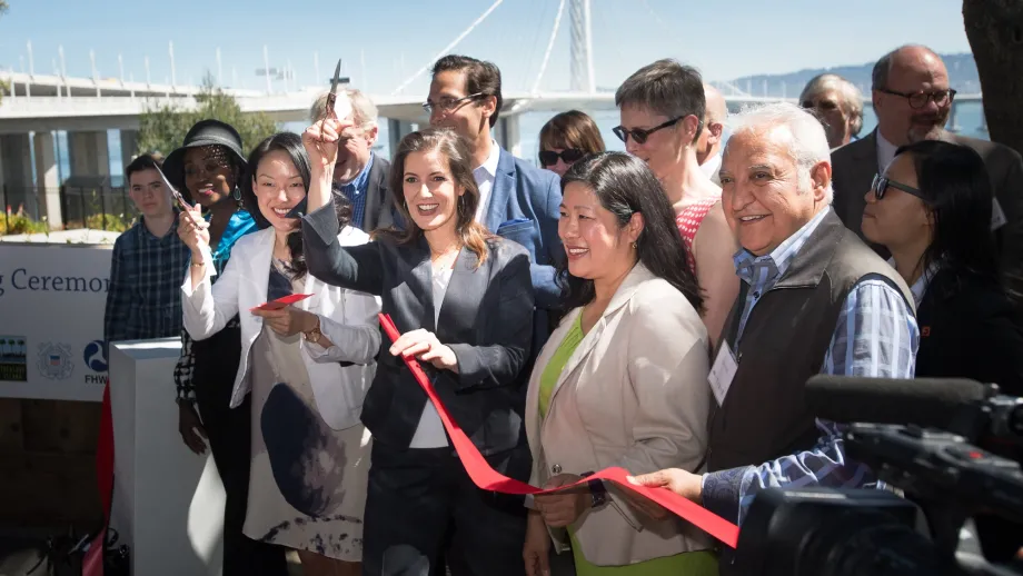 Yerba Buena Island Vista Point Ribbon cutting