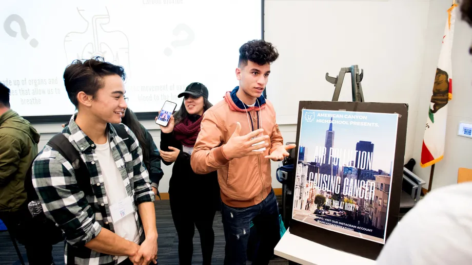 young adults presenting