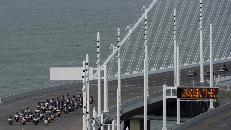 Self-Anchored Suspension portion of new SFOBB East Span 