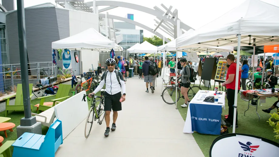 Energizer station at the Google campus