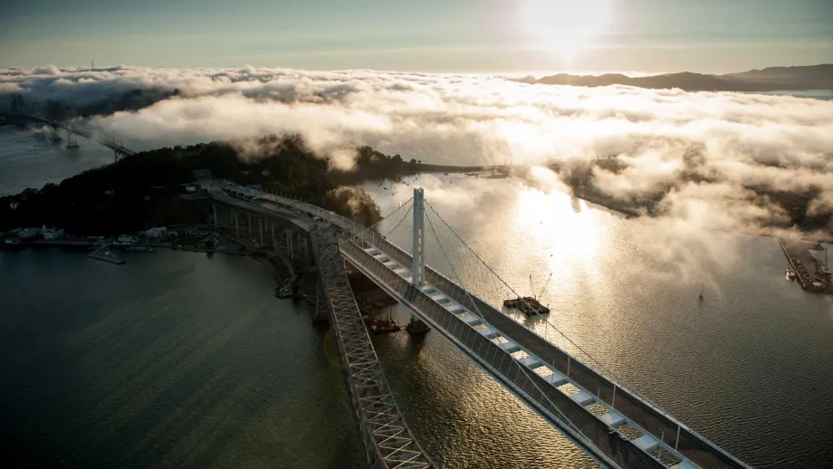 Self-Anchored Suspension portion of new SFOBB East Span 