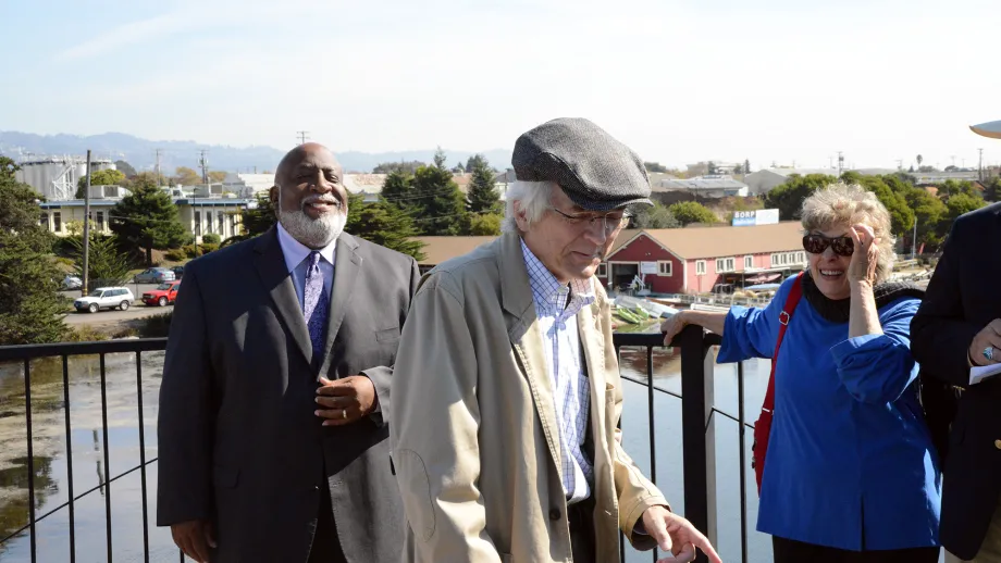 Mark Ketchum, the bridge's principal engineer and plaque honoree, reminisces about the construction process.
