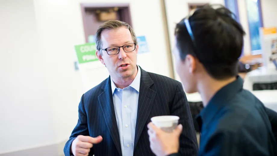 MTC Commissioner Jason Baker at the Santa Clara Co. open house