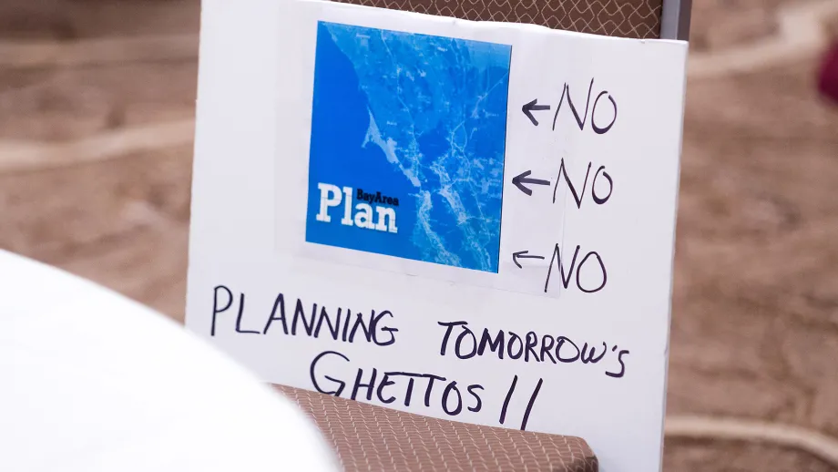 A protest sign