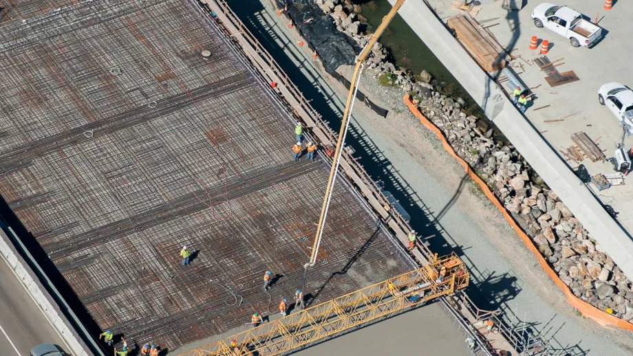Final Deck Section of New Bay Bridge Placed