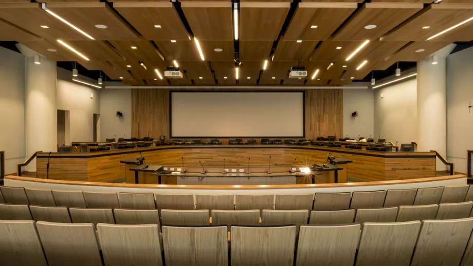 MTC board room, with no people