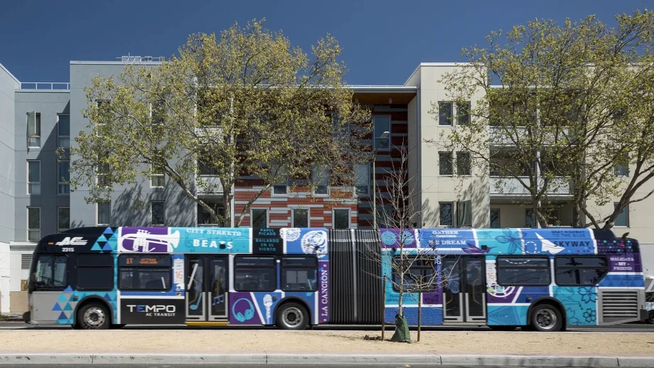 An AC Transit Tempo bus.
