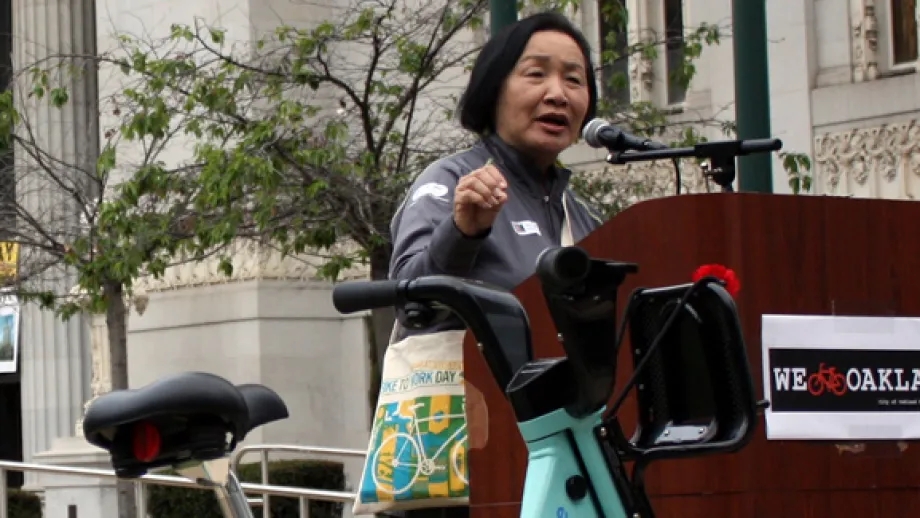 Oakland Mayor and MTC Commissioner Jean Quan at Oakland City Hall 