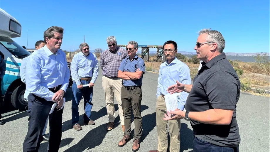 Officials touring Highway 37
